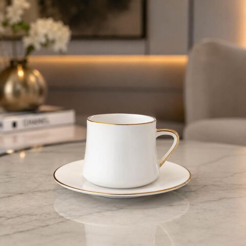 Sufi Çay/Kahve Fincanı Seti 6 lı Set Altın
