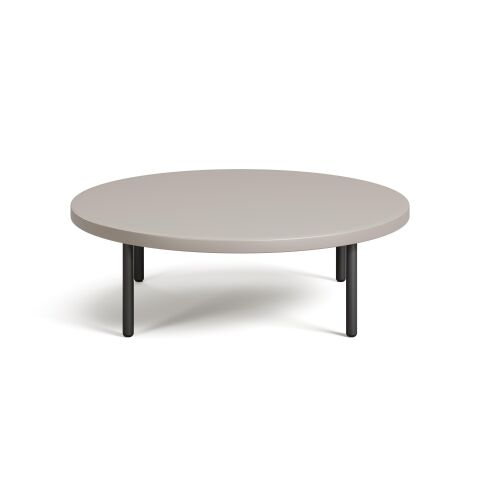 Line Sehpa Luna Melamin Tabla Metalik Antrasit Ayak 80x80x24,5 cm