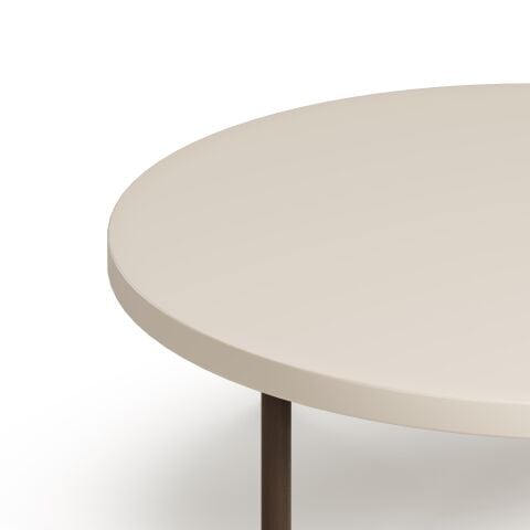 Line Sehpa Kaşmir Melamin Tabla Metalik Kahve Ayak 80x80x24,5 cm
