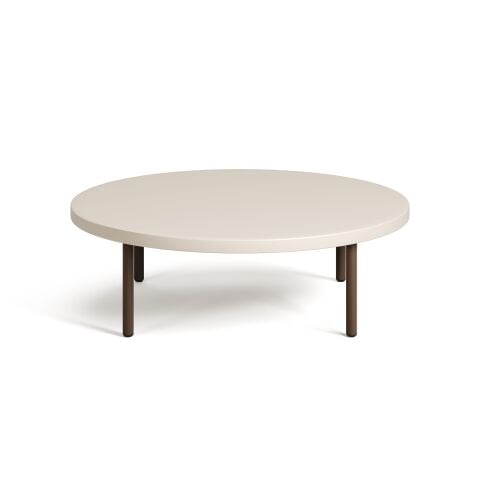 Line Sehpa Kaşmir Melamin Tabla Metalik Kahve Ayak 80x80x24,5 cm