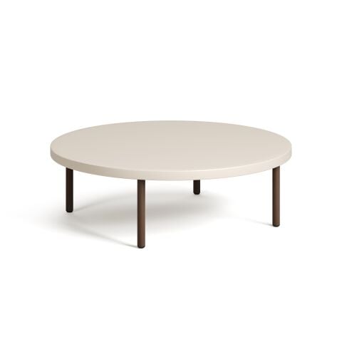 Line Sehpa Kaşmir Melamin Tabla Metalik Kahve Ayak 80x80x24,5 cm