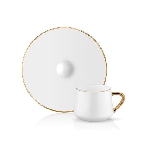 Sufi Türk Kahve Fincanı 6 lı Set Altın