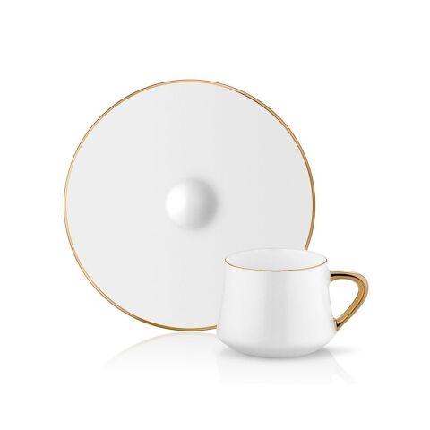 Sufi Türk Kahve Fincanı 6 lı Set Altın