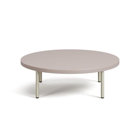 Line Sehpa Granit Melamin Tabla Gri Ayak 80x80x24,5 cm