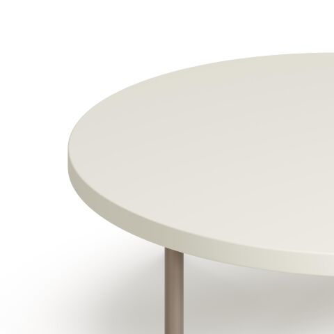 Line Sehpa Bony Melamin Tabla Sandy Gri Ayak 80x80x24,5 cm