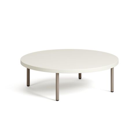 Line Sehpa Bony Melamin Tabla Sandy Gri Ayak 80x80x24,5 cm
