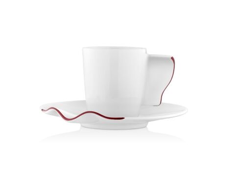 Kaffa Türk Kahve Fincanı Seti 2 lı Kırmızı