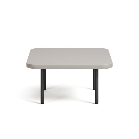 Line Sehpa Luna Melamin Tabla Metalik Antrasit Ayak 60x60x29,5 cm