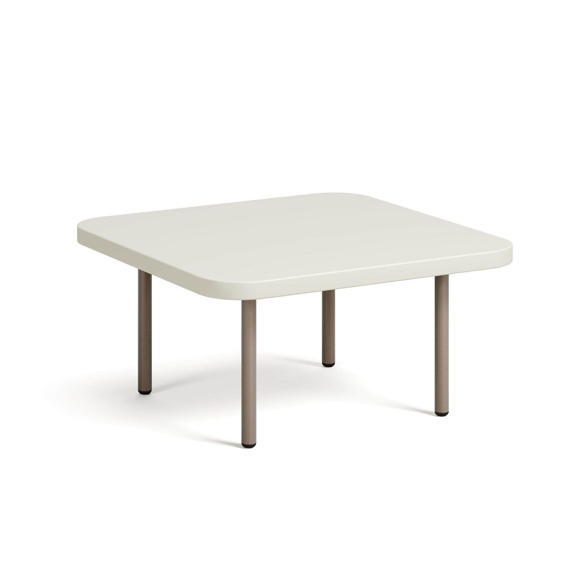 Line Sehpa Bony Melamin Tabla Sandy Gri Ayak 60x60x29,5 CM