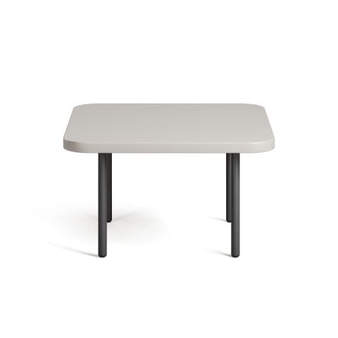 Line Sehpa Luna Melamin Tabla Metalik Antrasit Ayak 60x60x34 cm