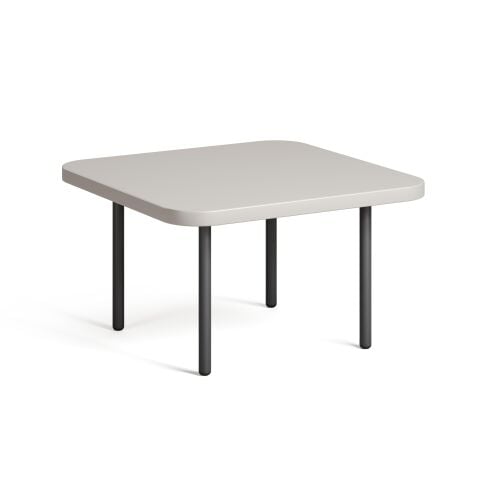 Line Sehpa Luna Melamin Tabla Metalik Antrasit Ayak 60x60x34 cm