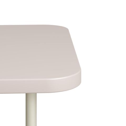 Line Sehpa Granit Melamin Tabla Gri Ayak 60x60x34 cm