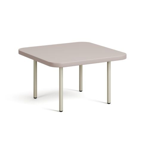 Line Sehpa Granit Melamin Tabla Gri Ayak 60x60x34 cm