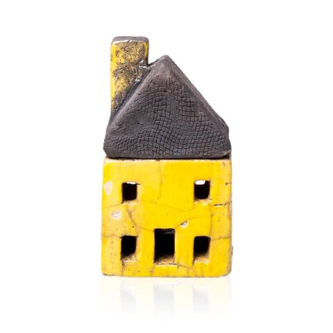 RAKU Seramik Ev 2K 2P Sarı