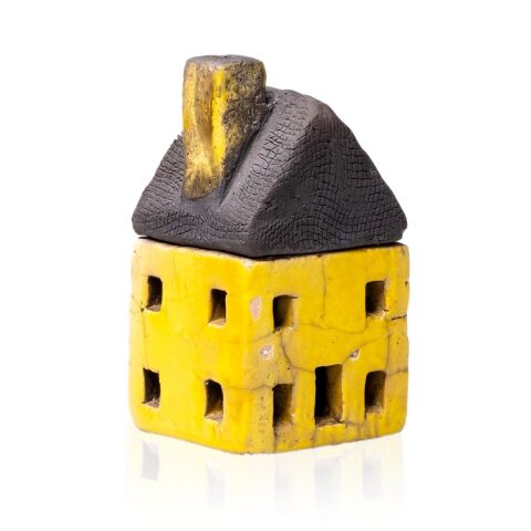 RAKU Seramik Ev 2K 2P Sarı