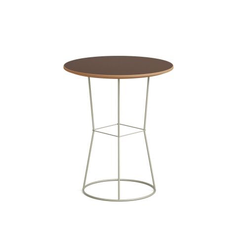 Plan Sehpa Deep Oak Kaplama Tabla Gri Ayak 45x45x52 cm