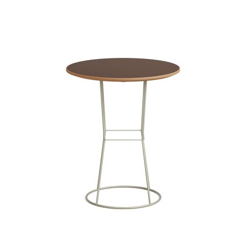 Plan Sehpa Deep Oak Kaplama Tabla Gri Ayak 45x45x52 cm