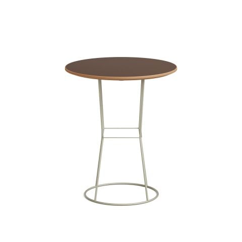 Plan Sehpa Deep Oak Kaplama Tabla Gri Ayak 45x45x52 cm
