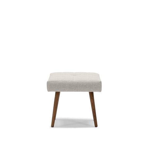 Mickey 50X50 Puf Smoked Meşe Ayak Mega Fk Col07 Açık Bej