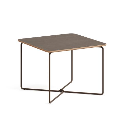 Perge Sehpa Rembrandt Laminat Tabla Metalik Kahve Ayak 60x60x45 cm