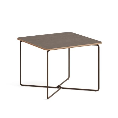 Perge Sehpa Rembrandt Laminat Tabla Metalik Kahve Ayak 60x60x45 cm
