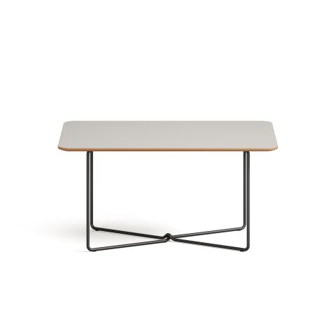 Perge Sehpa Luna Laminat Tabla Metalik Antrasit Ayak 90x55x45 cm