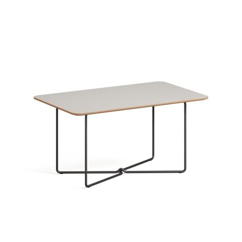 Perge Sehpa Luna Laminat Tabla Metalik Antrasit Ayak 90x55x45 cm