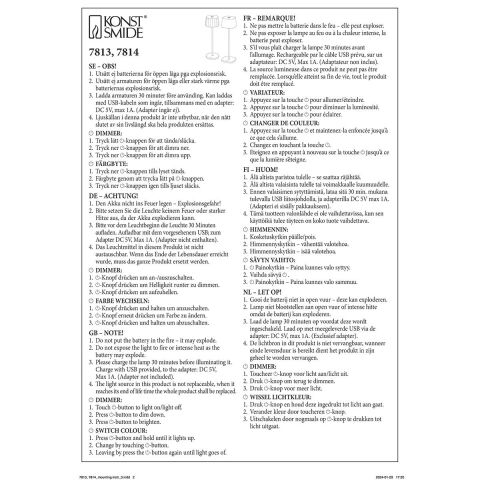 WO CAPRİ MASA LAMBASI USB BEYAZ