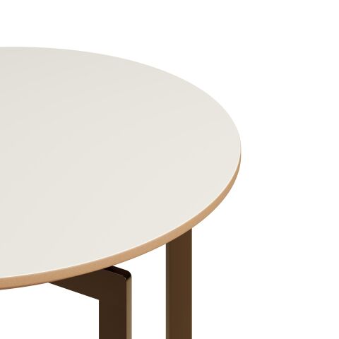 Terna Sehpa Bony Laminat Tabla Antik Sarı Vernik Ayak 45x45x55 cm