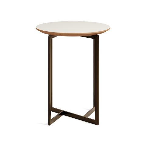 Terna Sehpa Bony Laminat Tabla Antik Sarı Vernik Ayak 45x45x55 cm