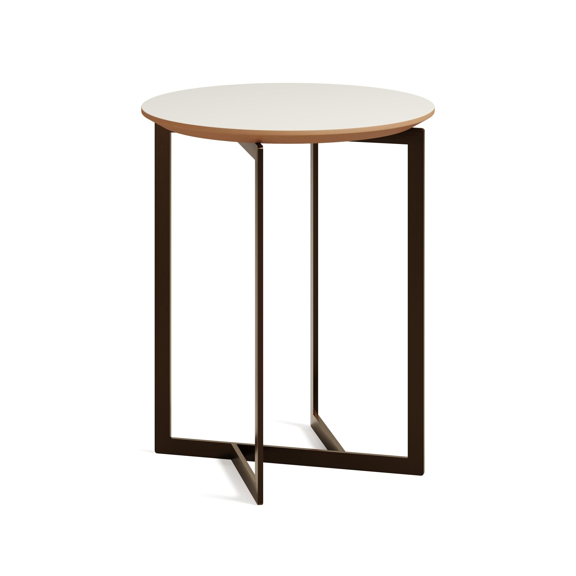 Terna Sehpa Bony Laminat Tabla Antik Sarı Vernik Ayak 45x45x55 cm