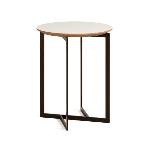 Terna Sehpa Bony Laminat Tabla Antik Sarı Vernik Ayak 45x45x55 cm