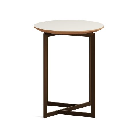Terna Sehpa Bony Laminat Tabla Antik Sarı Vernik Ayak 45x45x55 cm