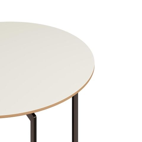 Terna Sehpa Bony Laminat Tabla Mat Siyah Vernik Ayak 60x60x45 cm