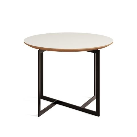 Terna Sehpa Bony Laminat Tabla Mat Siyah Vernik Ayak 60x60x45 cm