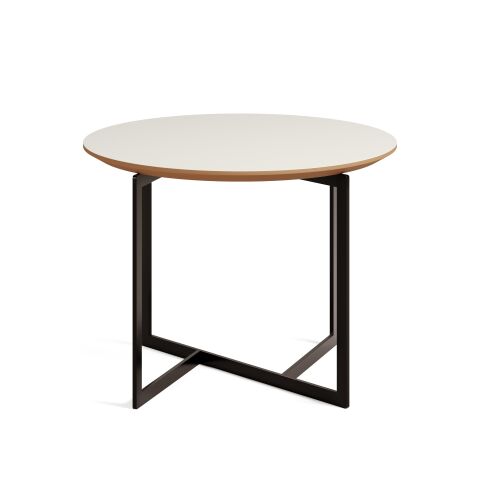 Terna Sehpa Bony Laminat Tabla Mat Siyah Vernik Ayak 60x60x45 cm
