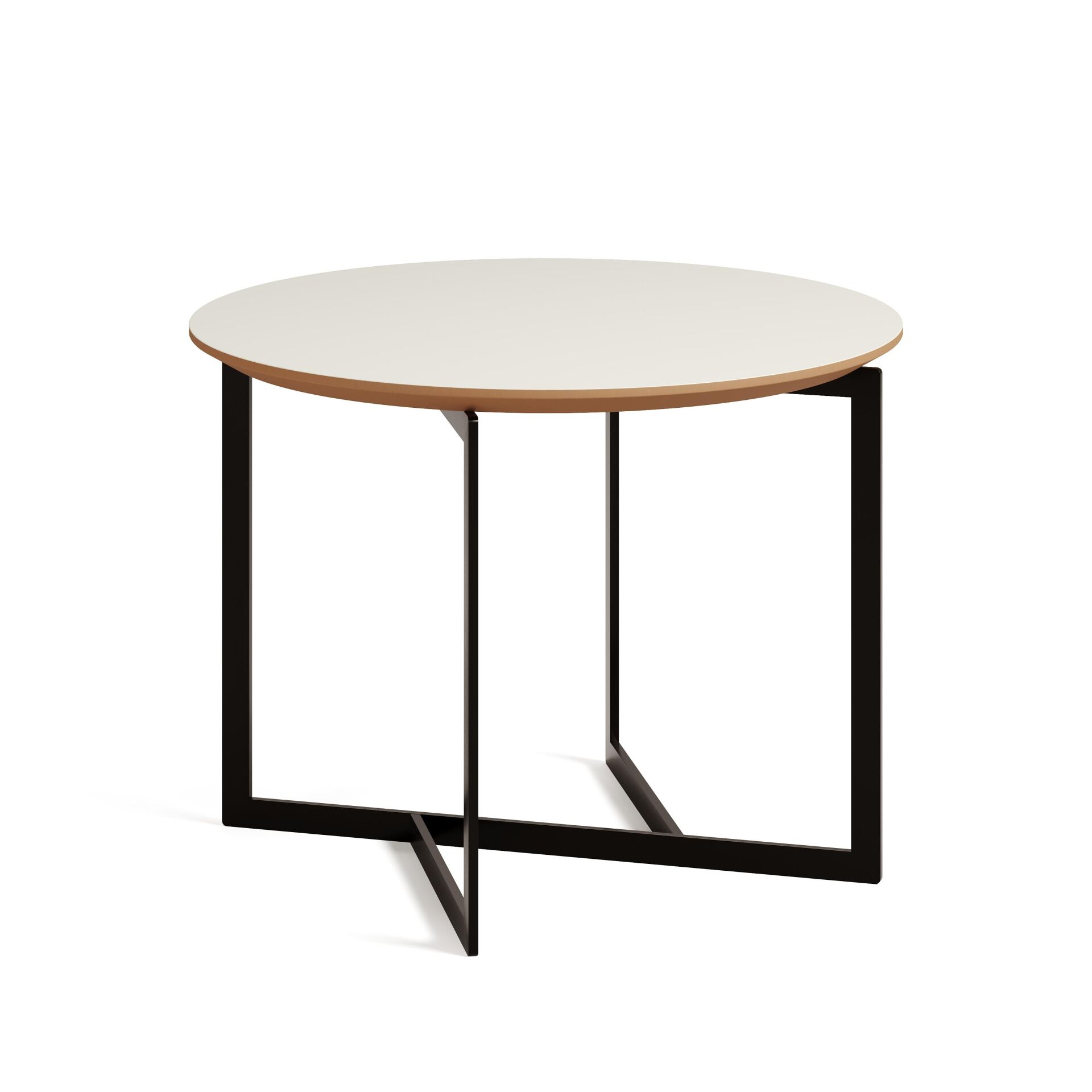 Terna Sehpa Bony Laminat Tabla Mat Siyah Vernik Ayak 60x60x45 cm