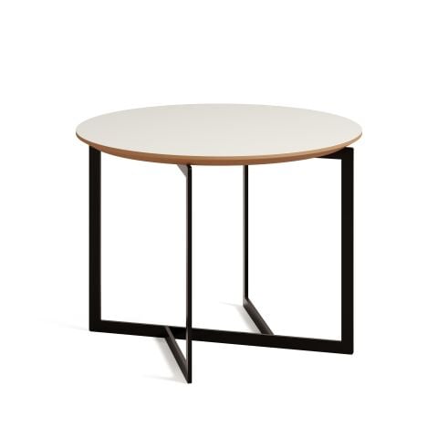 Terna Sehpa Bony Laminat Tabla Mat Siyah Vernik Ayak 60x60x45 cm