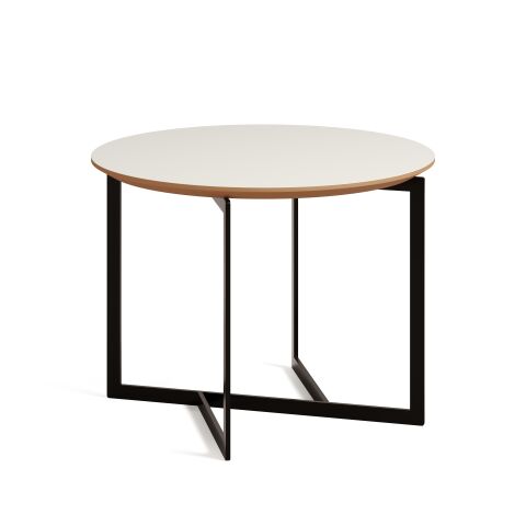 Terna Sehpa Bony Laminat Tabla Mat Siyah Vernik Ayak 60x60x45 cm