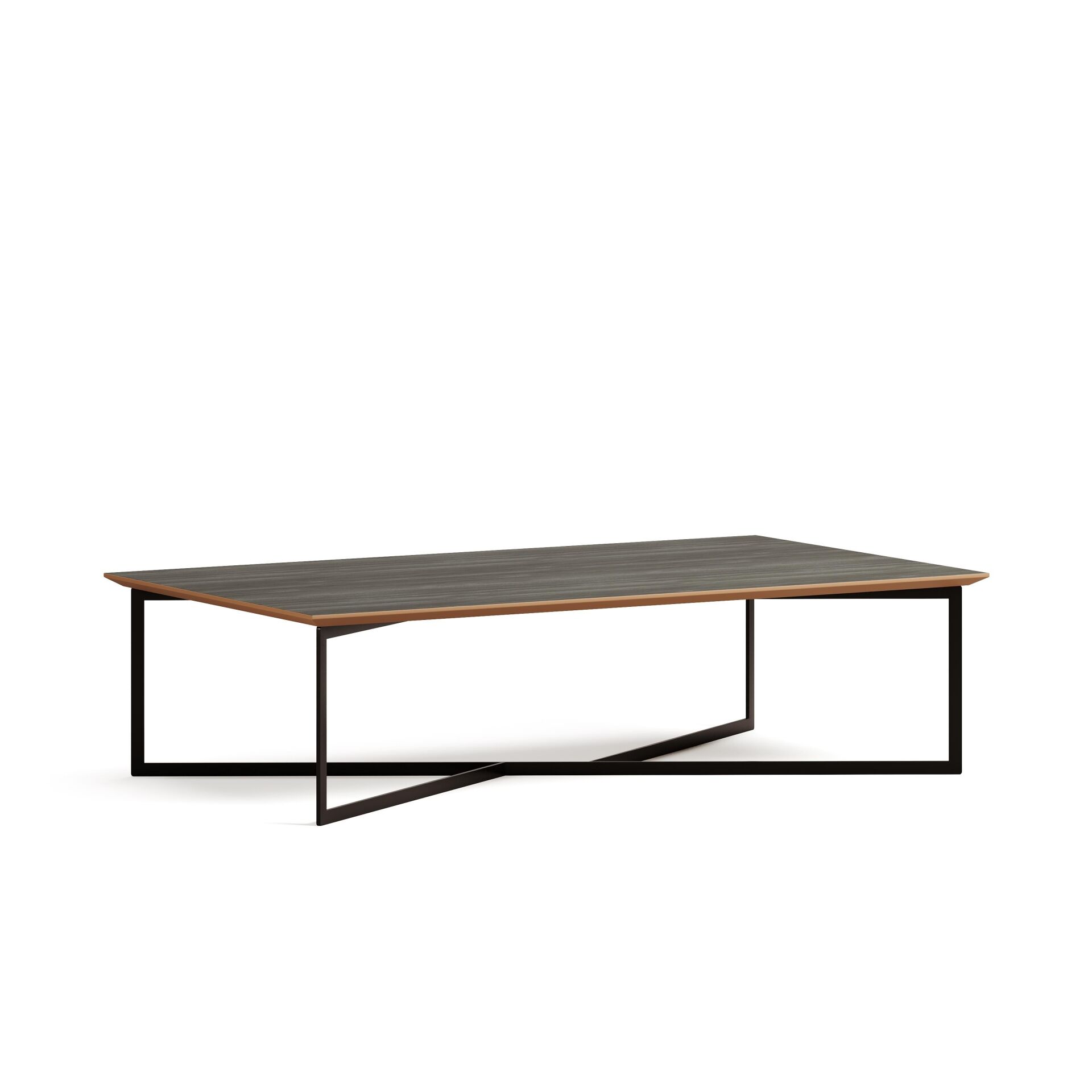 Terna Sehpa Cabana Laminat Tabla Mat Siyah Vernik Ayak 140x80x38 cm