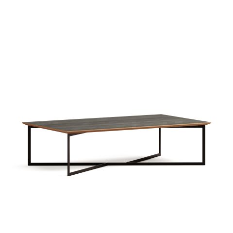 Terna Sehpa Cabana Laminat Tabla Mat Siyah Vernik Ayak 140x80x38 cm