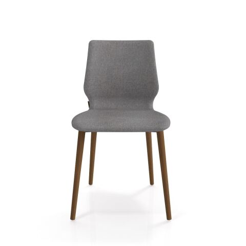 Asanda Sandalye Smoked Meşe Ayak Armoni 411 Açık Gri