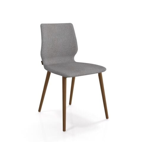 Asanda Sandalye Smoked Meşe Ayak Armoni 411 Açık Gri