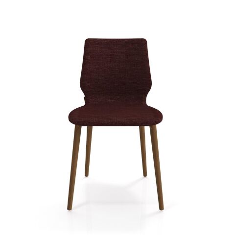 Asanda Sandalye Smoked Meşe Ayak Armoni 454 Bordo