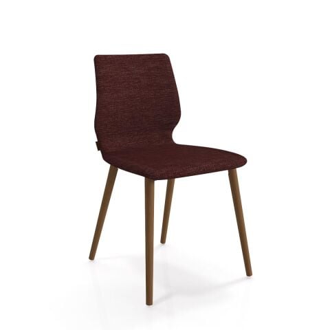 Asanda Sandalye Smoked Meşe Ayak Armoni 454 Bordo