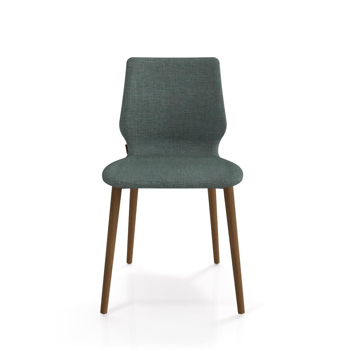 Asanda Sandalye Smoked Meşe Ayak Armoni 413 Petrol Yeşili