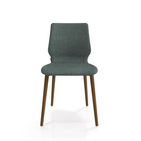 Asanda Sandalye Smoked Meşe Ayak Armoni 413 Petrol Yeşili