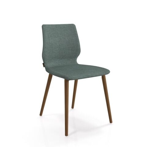 Asanda Sandalye Smoked Meşe Ayak Armoni 413 Petrol Yeşili