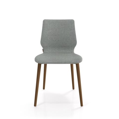 Asanda Sandalye Smoked Meşe Ayak Polo 934 Açık Gri