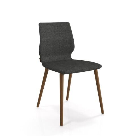 Asanda Sandalye Smoked Meşe Ayak Polo 912 Antrasit